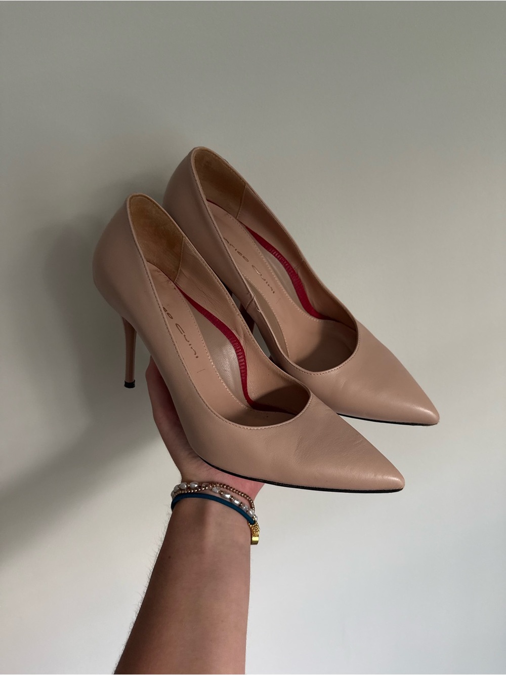 Enrico Cuini Women's Blush Pointed-Toe Stiletto Pumps